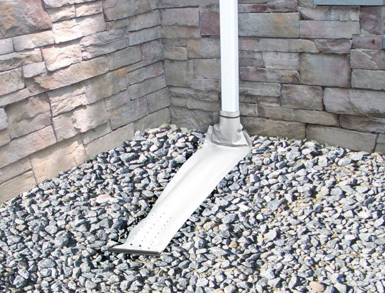 DOWNSPOUT EXTENSN WHT 4'