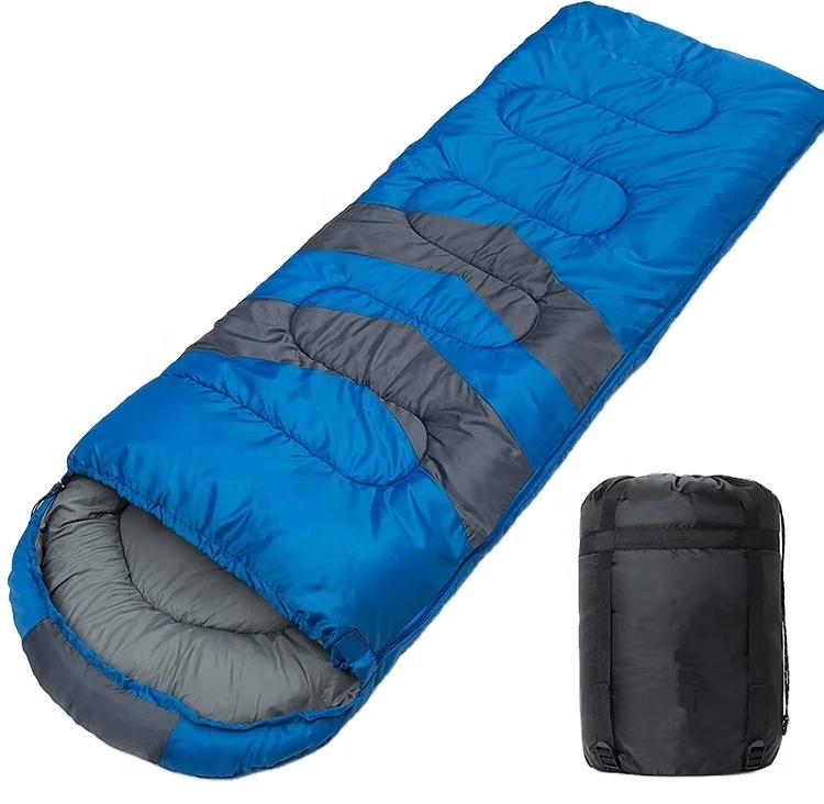 Suqian Hi Customer Outdoor Swaddle Cold Weather Keep Warm Adult Hooded Envelope Sleeping Bag for Camping Hiking