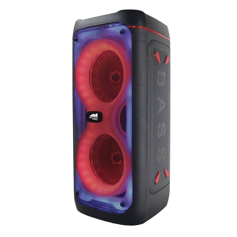 SOUNDPRO 4 in. Party Bluetooth Speakers with All New Multi-Color Blaze-8 Rhythm Lights NDS-4505