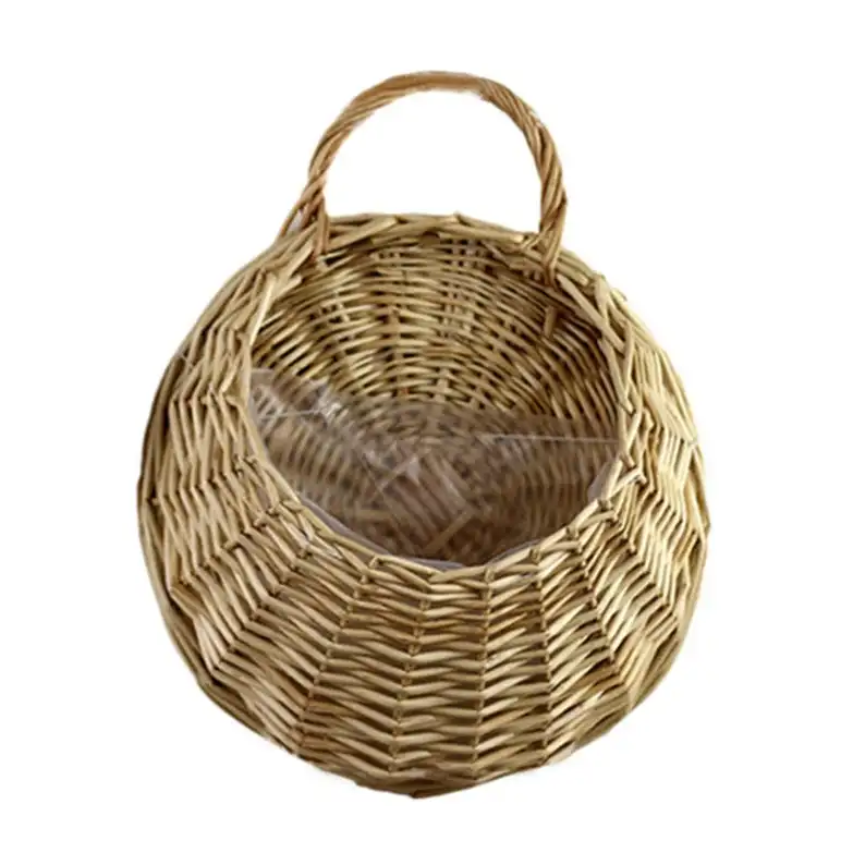 HOT Basic Modern DESIGN Natural Sustainable Sturdy Rattan Hanging Planter Pots  Flower Pots for House Decor