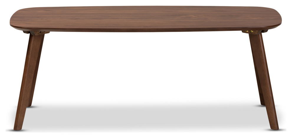 Castlebank Walnut Coffee Table   Midcentury   Coffee Tables   by Baxton Studio  Houzz