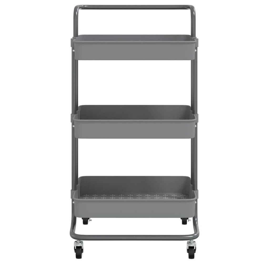 vidaXL 3 Tier Kitchen Trolley 16.5\