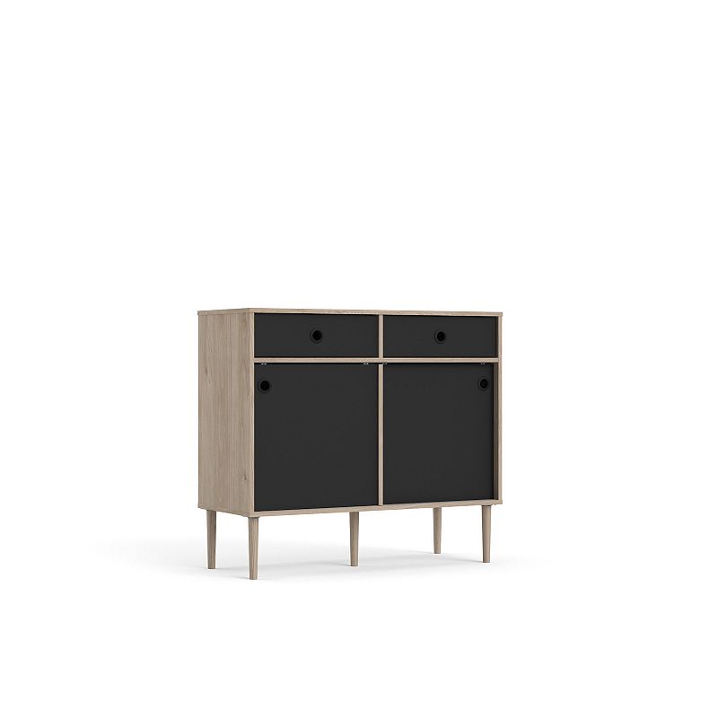 Tvilum 2 Drawer Sideboard with 2 Sliding Doors