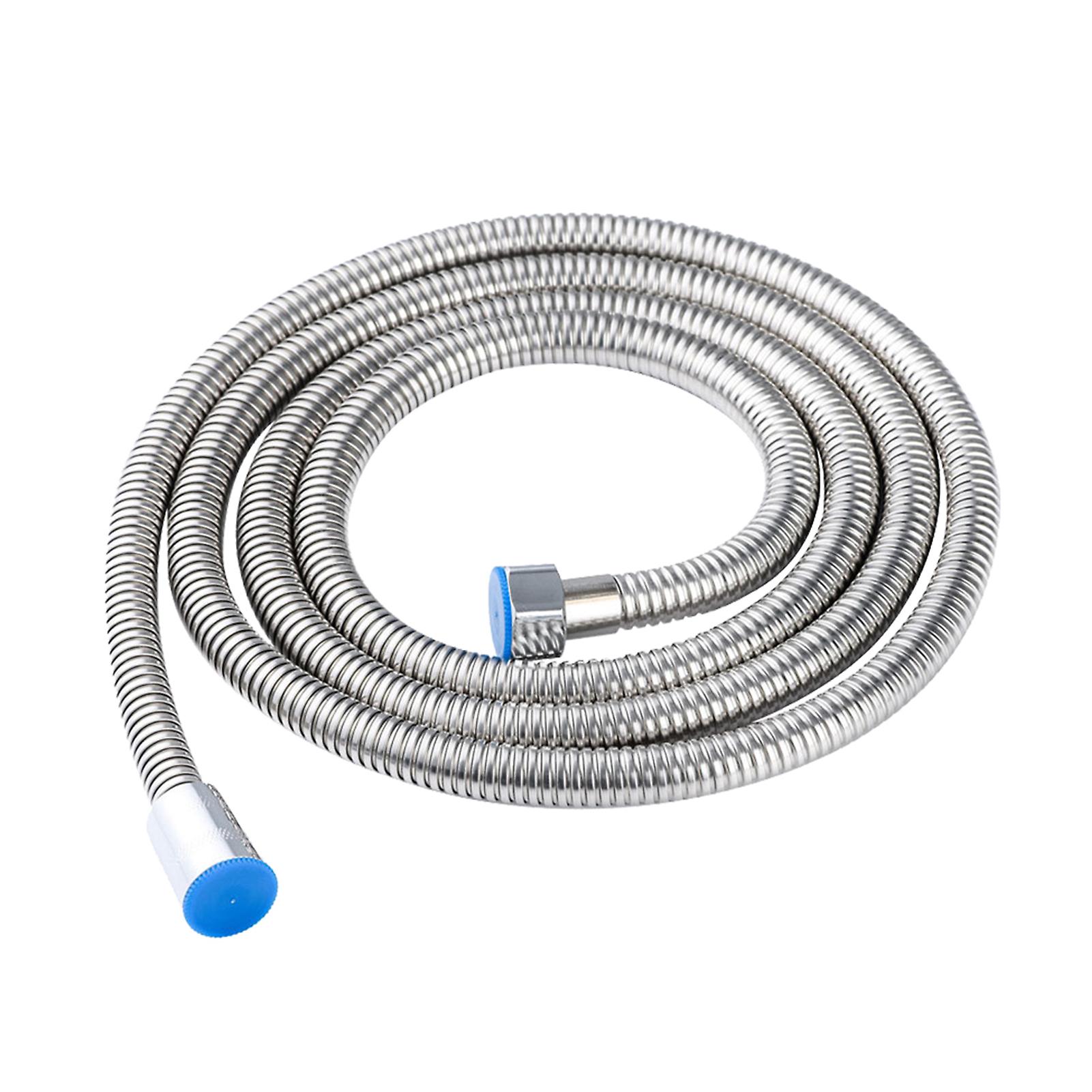 Shower Hose Stainless Steel Tube Flexible 3 Meters Long Shower Hose Replacement With 1/2 Inch Connector For Home Bathroom Hand-held Shower Head