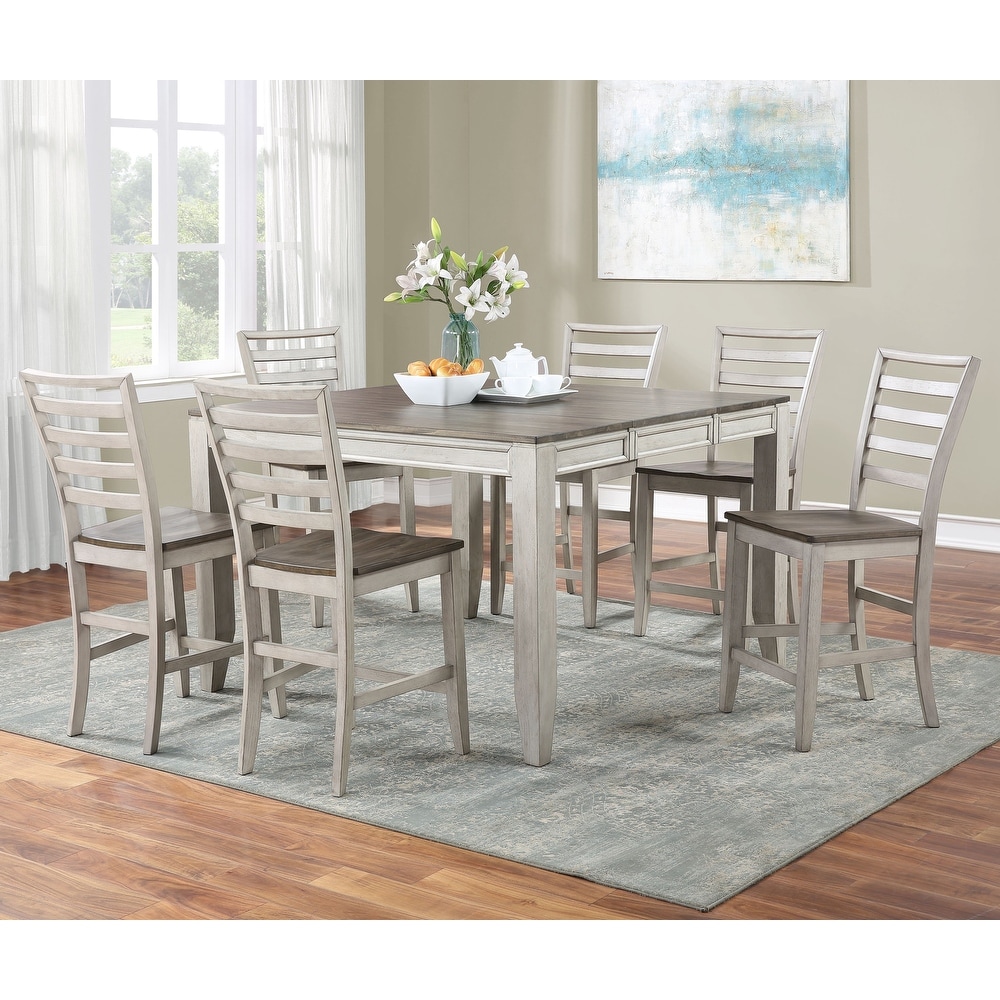 The Gray Barn Aldrich Two tone 8 piece Counter Dining Set with Server