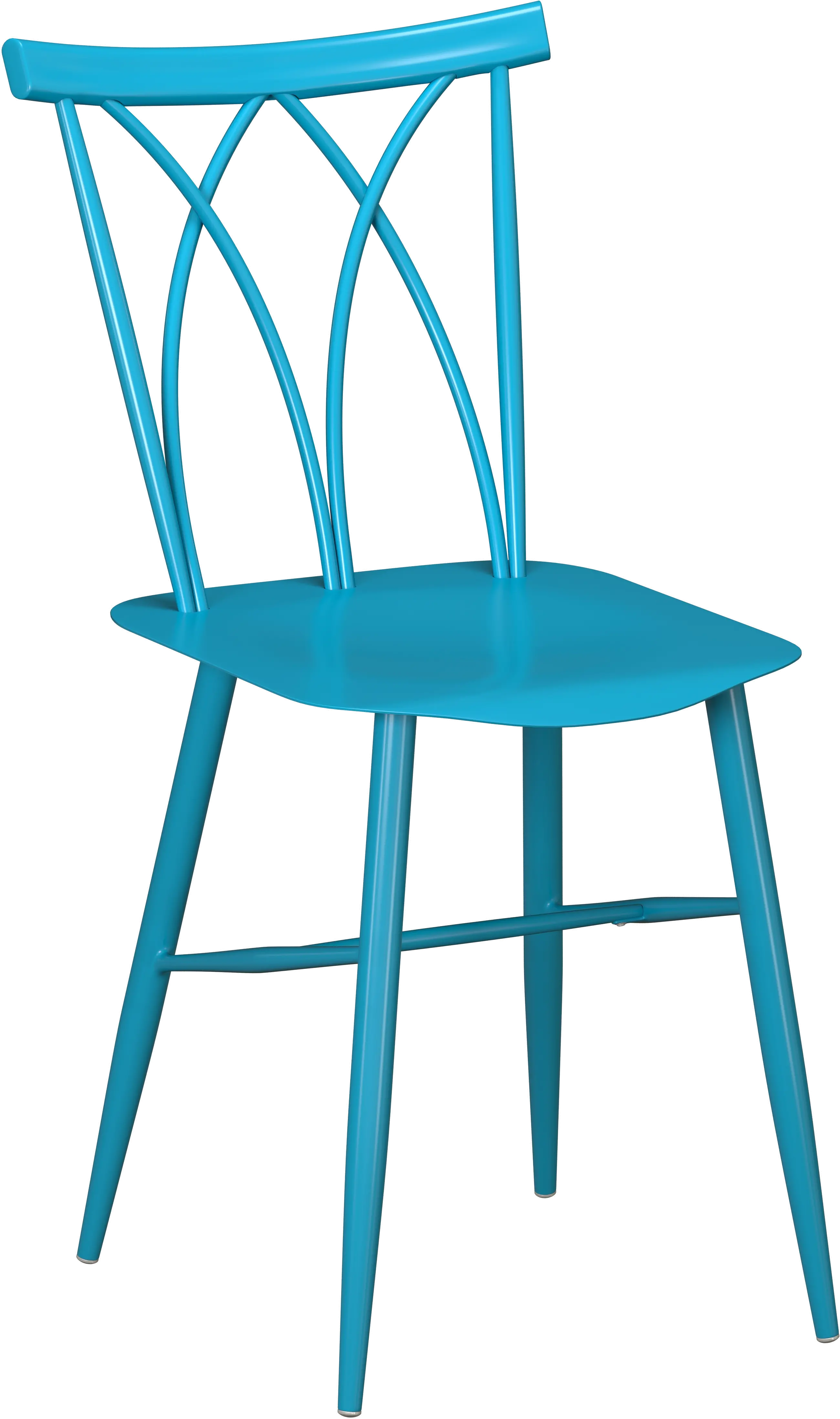 Easton Blue Metal Dining Chair (Set of 2)