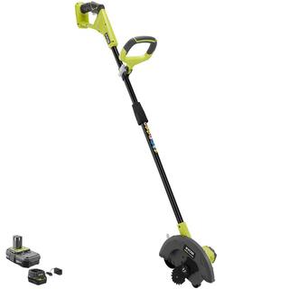 RYOBI ONE+ 18V 9 in. Cordless Battery Edger with 2.0 Ah Battery and Charger P2310