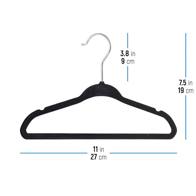 Osto 30 Pack Premium Velvet Hangers For Baby Clothes Non slip Thin Space saving With Notches And 360 degree Swivel Hook 11 Inch