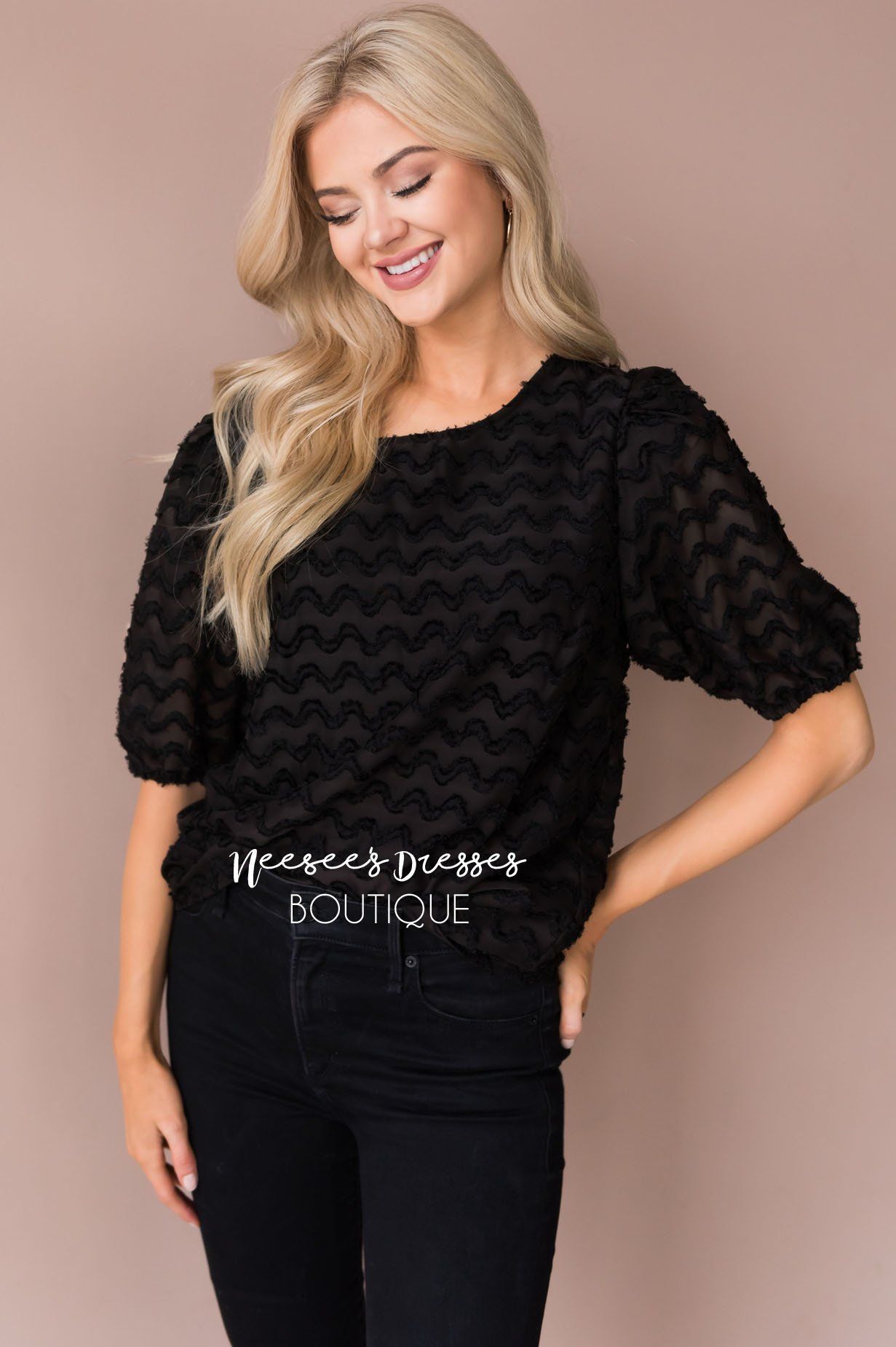 Brighter Days Textured Blouse