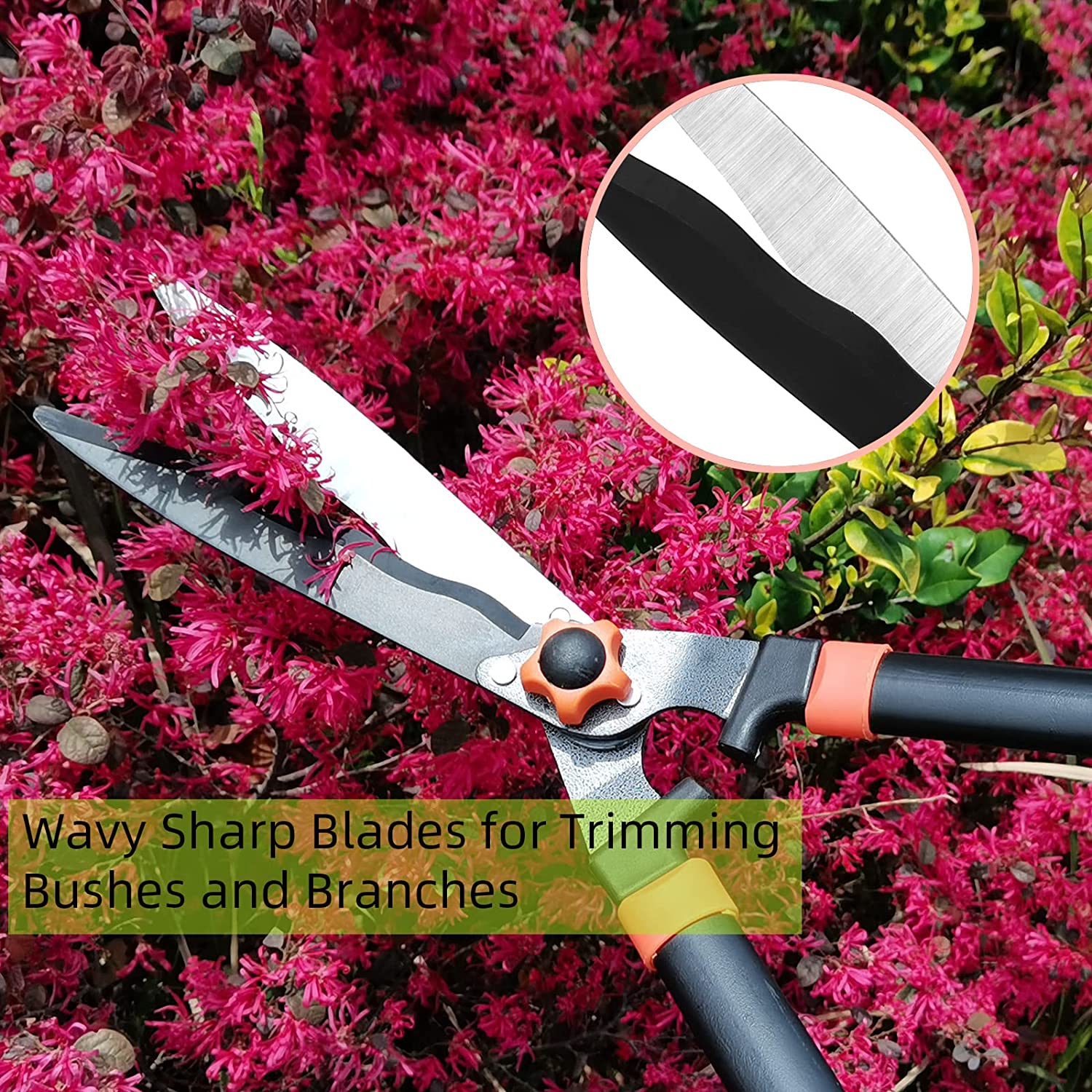 Loppers Heavy Duty Hedge Shears & Pruner Combo Set, 3-Piece Professional Gardening Tools, Tree Shrub & Bush Care Kit for Lawn, Garden & Yard, Garden Shears Set for Indoor & Outdoor Gardening