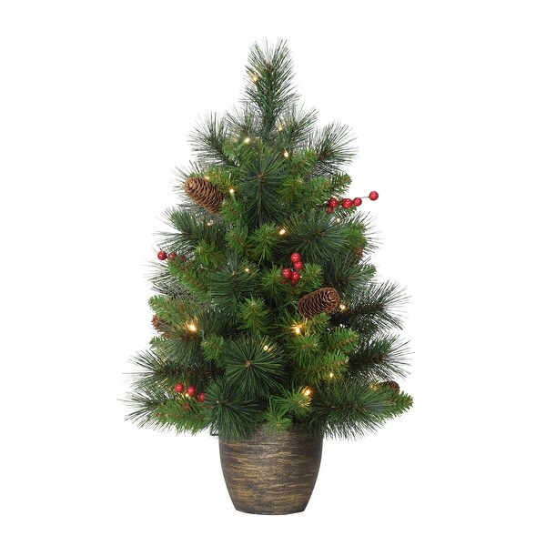 Puleo International PreLit 2' Table Top Artificial Christmas Tree