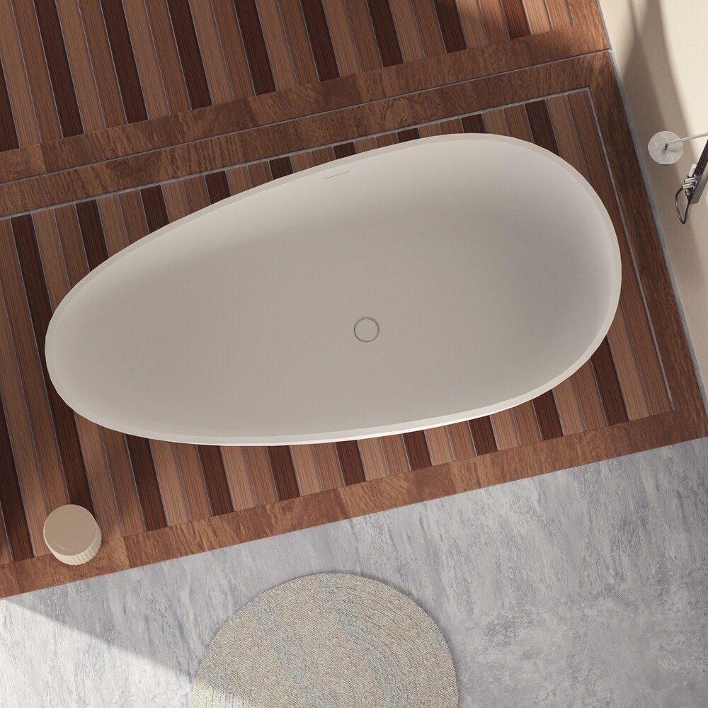 CLOVIS Solid Surface Freestanding Bathtub 67\