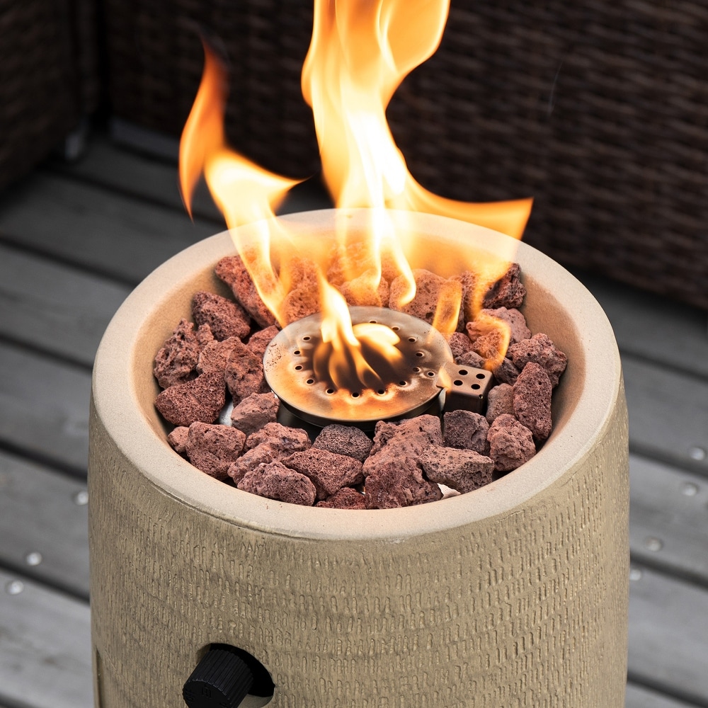 COSIEST Outdoor Patio Portable Propane Fire Pit