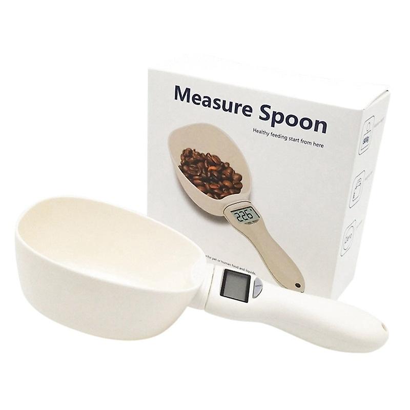 Electronic weighing spoon for pet food