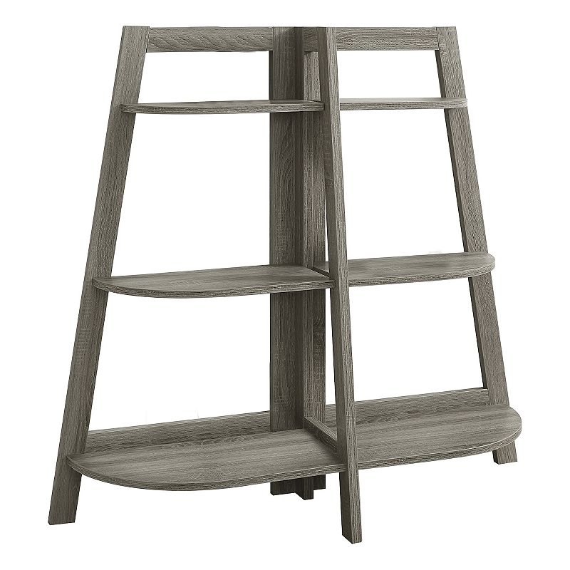 Monarch 6-Shelf Ladder Bookcase Floor Decor