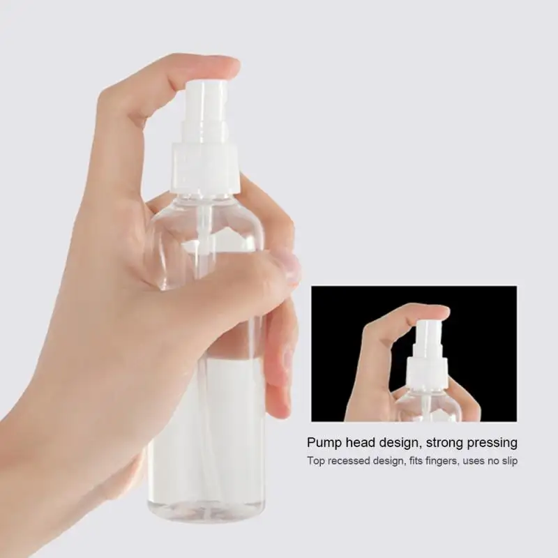 30 200ml Portable Plastic Spray Bottle Transparent Makeup Moisture Atomizer Pot Fine Mist Sprayer Garden Plant Watering Tools