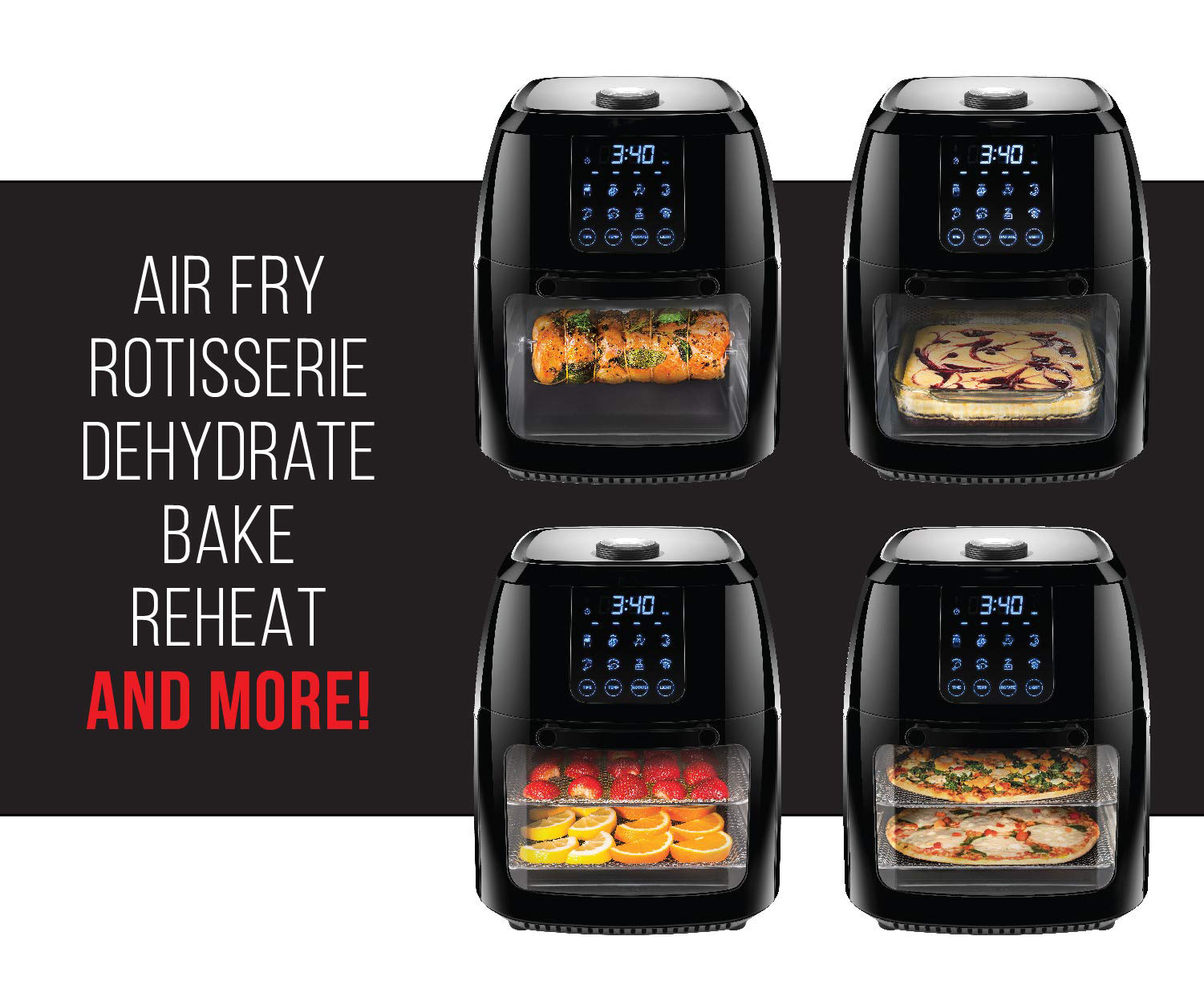 6.3-Qt 4-In-1 Digital Air Fryer