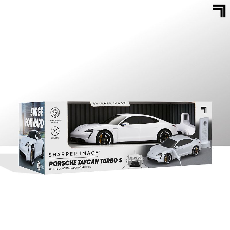 Sharper Image Toy R/C Porsche Taycan Turbo S 120 Toy Car