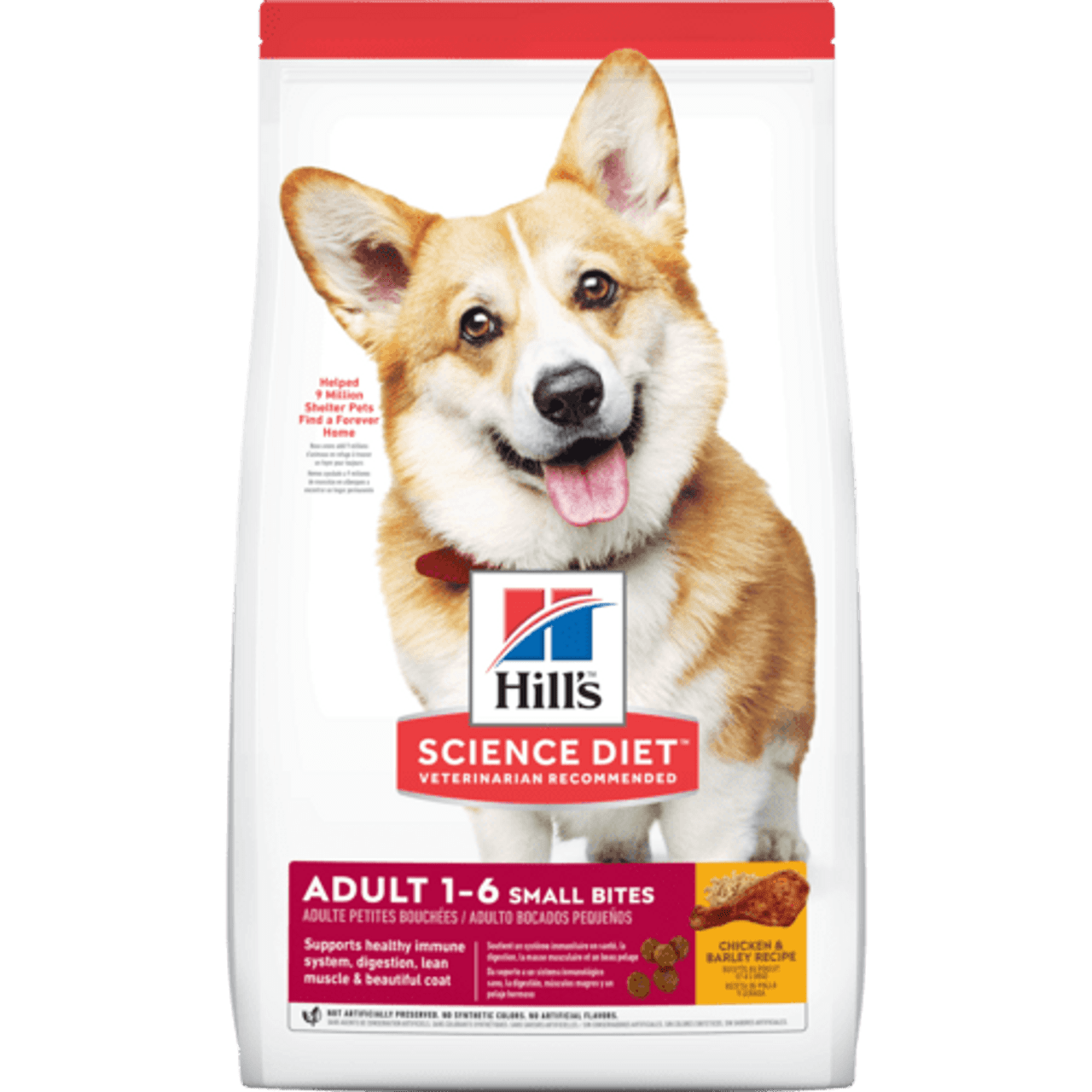 Hill's Science Diet Adult 1-6 Small Bites Chicken and Barley Dog Food