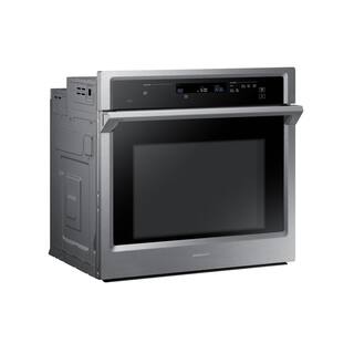  30 in. Single Electric Wall Oven with Steam Cook and Dual Convection in Stainless Steel NV51K6650SS