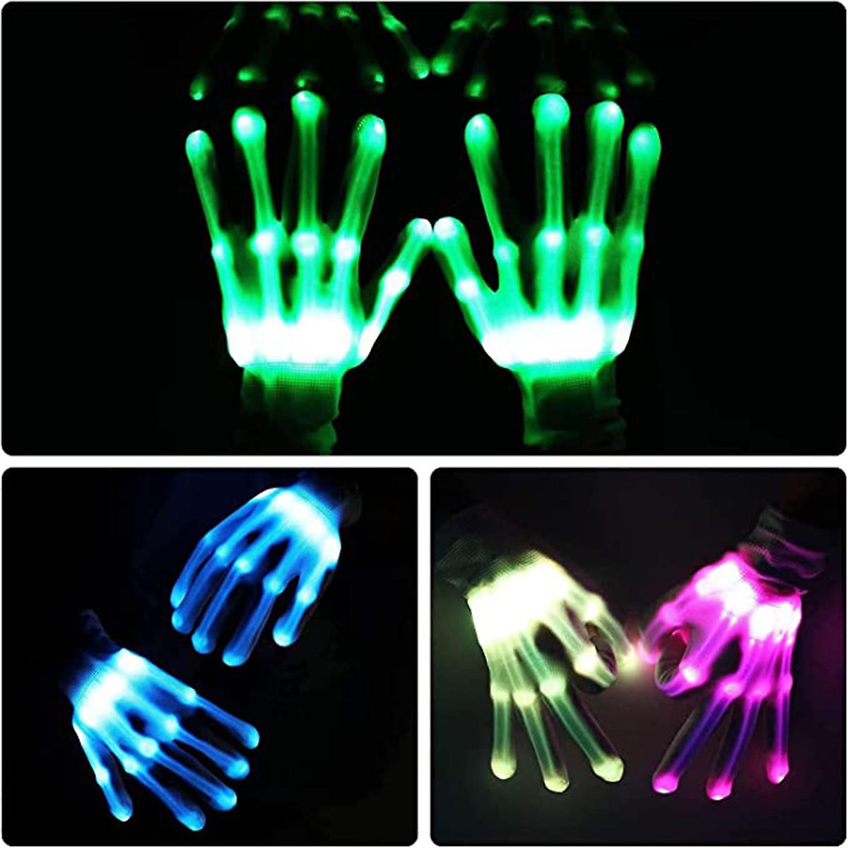 12 Colors Changeable Led Gloves， Cool Fun Toys For 5-12 Year Old Boys Girls