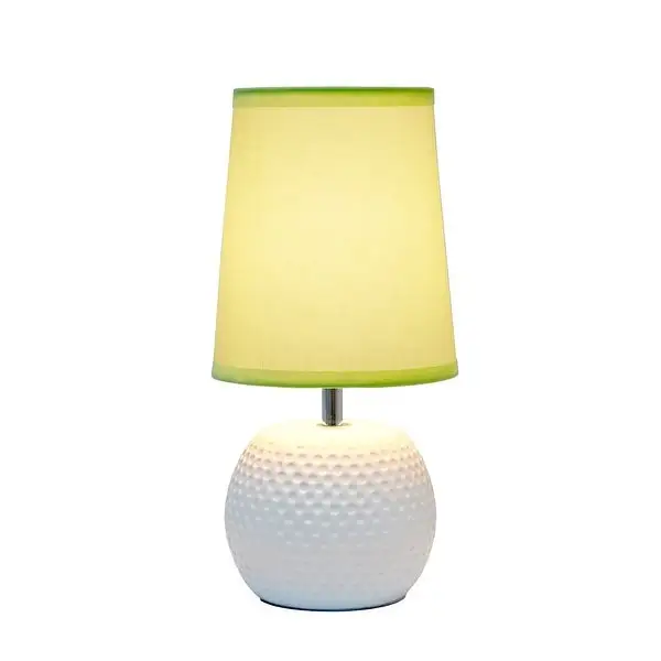 Simple Designs Studded Texture Ceramic Table Lamp