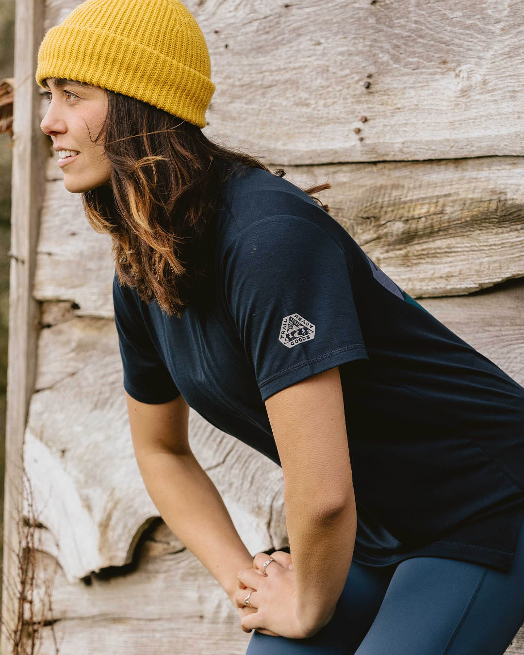 Aurora Recycled Active T-Shirt - Deep Navy