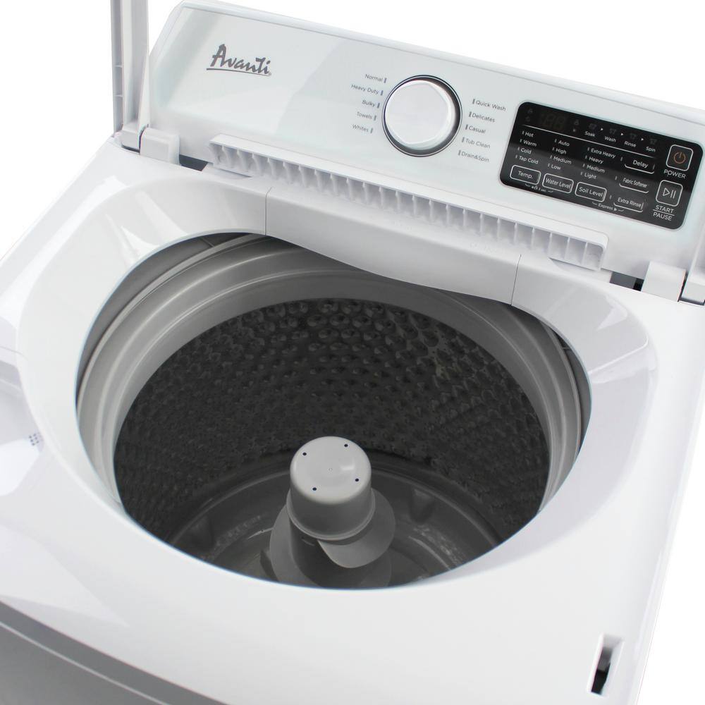 Avanti 3.7 Cu. ft. Top Load Washer 25 in. in White SLTW37D0W