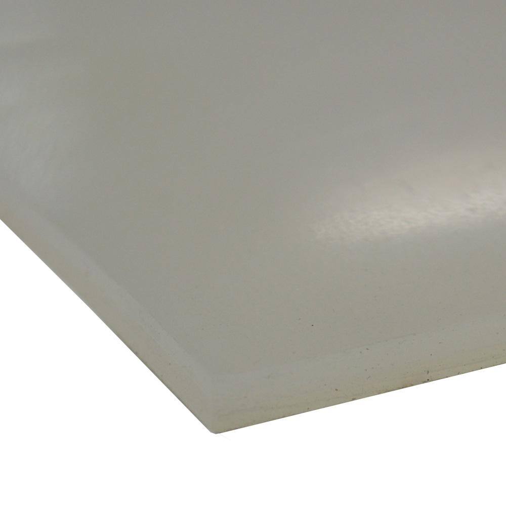 Rubber-Cal Silicone 116 in. x 24 in. x 12 in. Translucent Commercial Grade 60A Rubber Sheet 20-119-0062-24-012