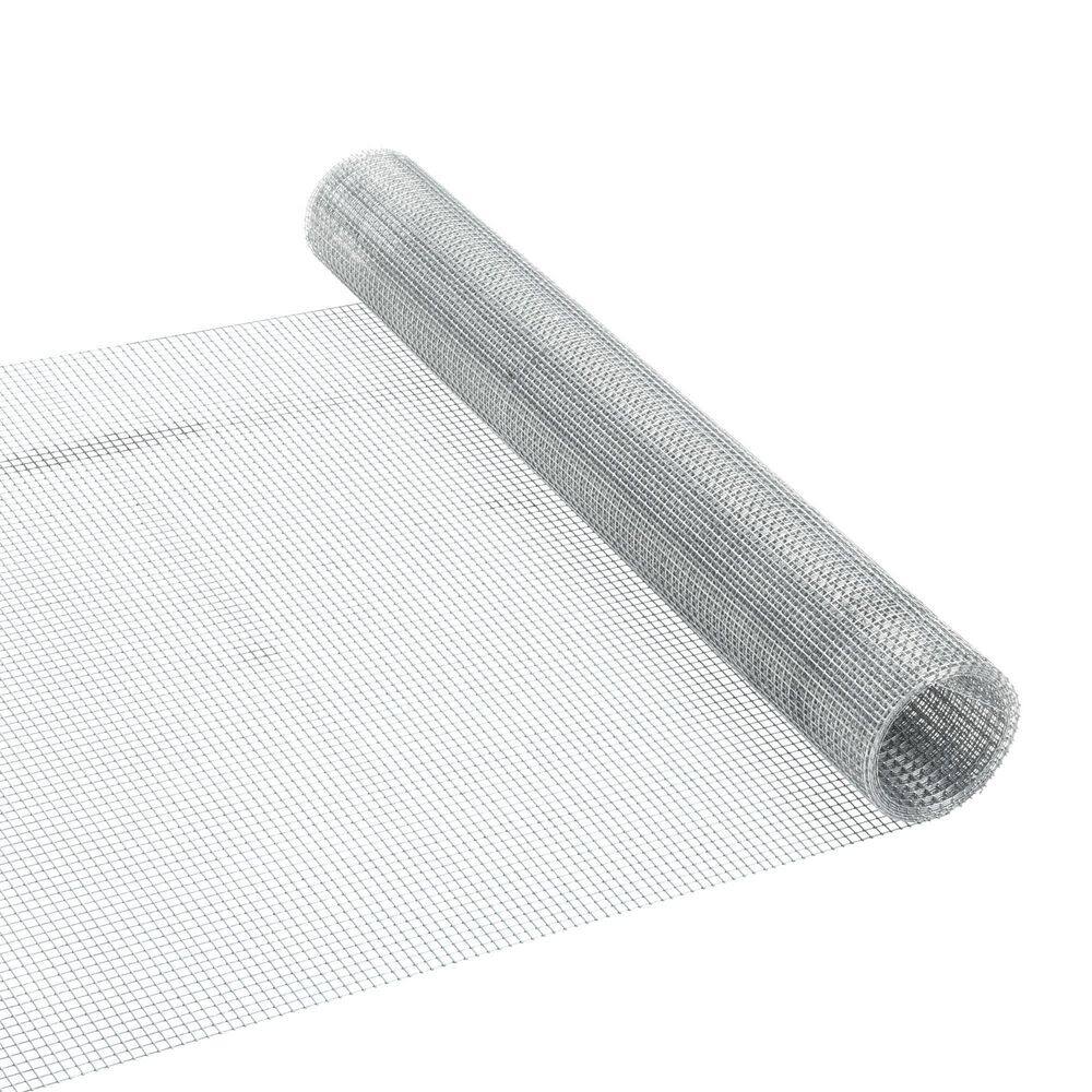 Everbilt 0.04 in. x 2 ft. x 5 ft. 23-Gauge Galvanized Steel Hardware Cloth Fencing with 14 in. Mesh Size 83020