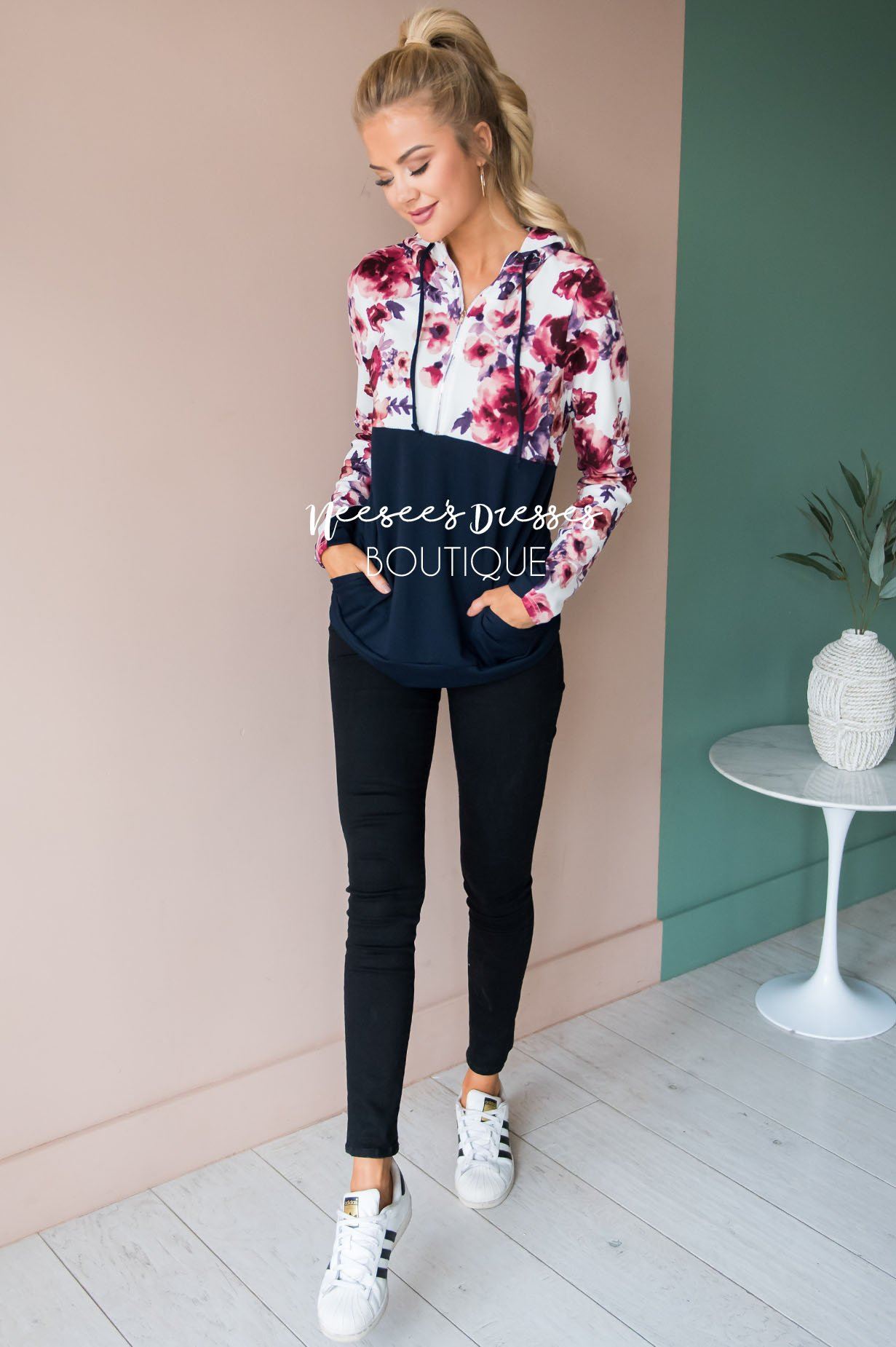 Fun and Fabulous Floral Hoodie