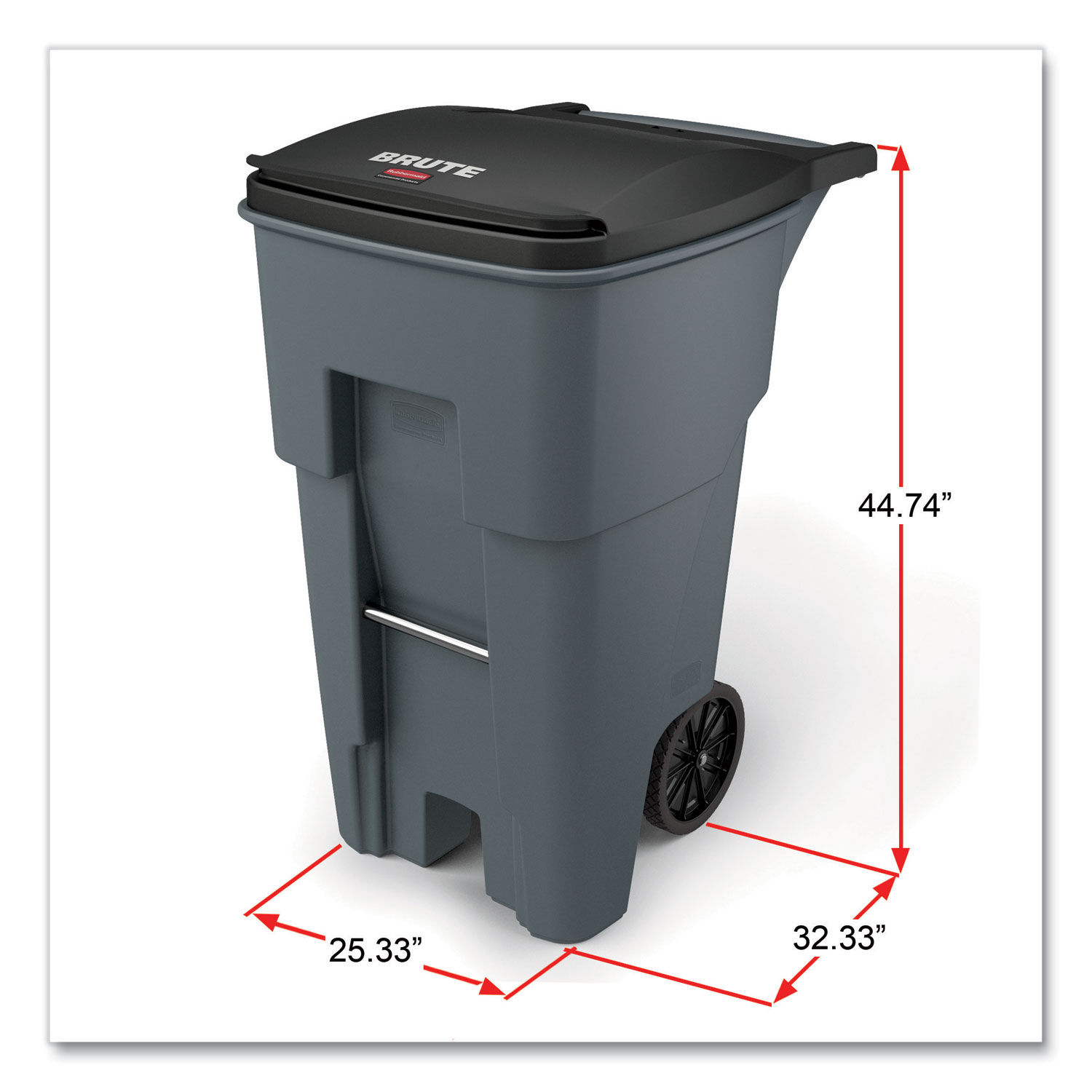 Brute Roll-Out Heavy-Duty Container by Rubbermaidandreg; Commercial RCP9W21GY