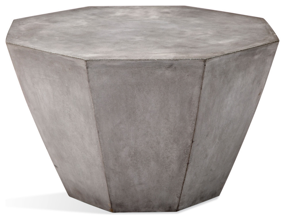 Concrеtе Octagonal Coffее Tablе   Babaloo   Industrial   Coffee Tables   by Sideboards and Things  Houzz