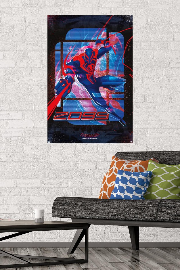 Trends International Marvel Spider man Across The Spider verse Spider man 2099 Unframed Wall Poster Prints