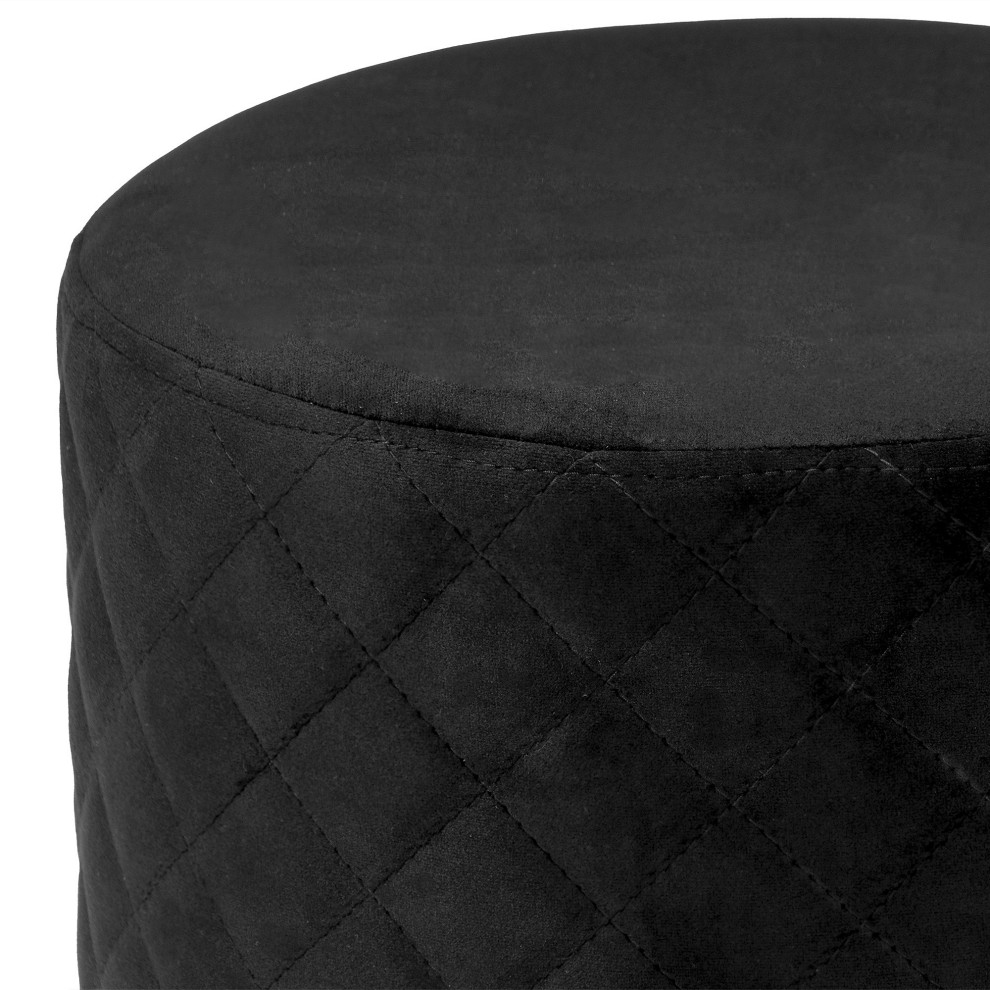 Olivia Quilted Vanity Ottoman   Contemporary   Vanity Stools And Benches   by Impressions Vanity Company  Houzz