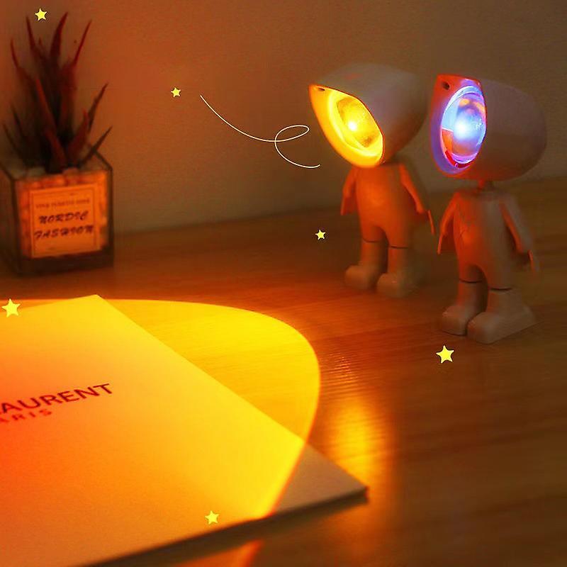 Usb Sunset Lamp Projector Led Lights 360 Rotation Rainbow Lights 5v Led Desk Night Light Mood Lighting For Selfie Photography