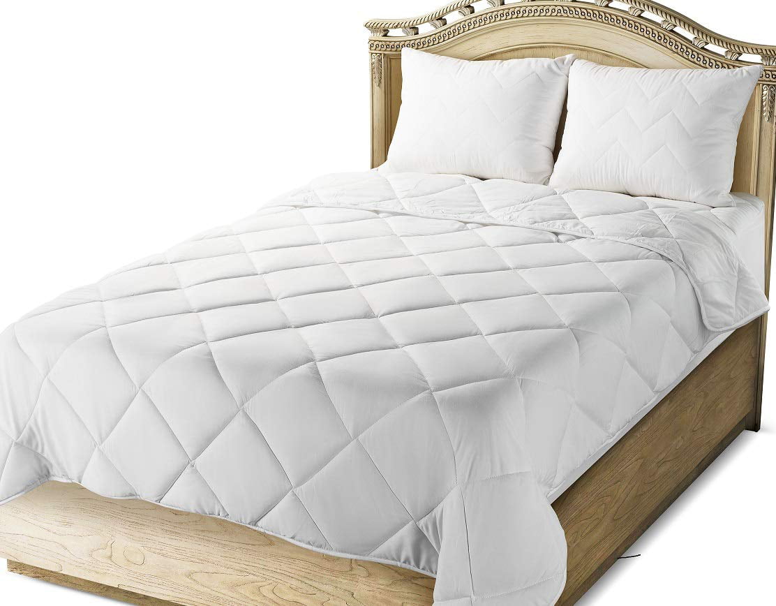 Mastertex Super Soft Comforter Quited Lightweight for All Seasons Twin/White