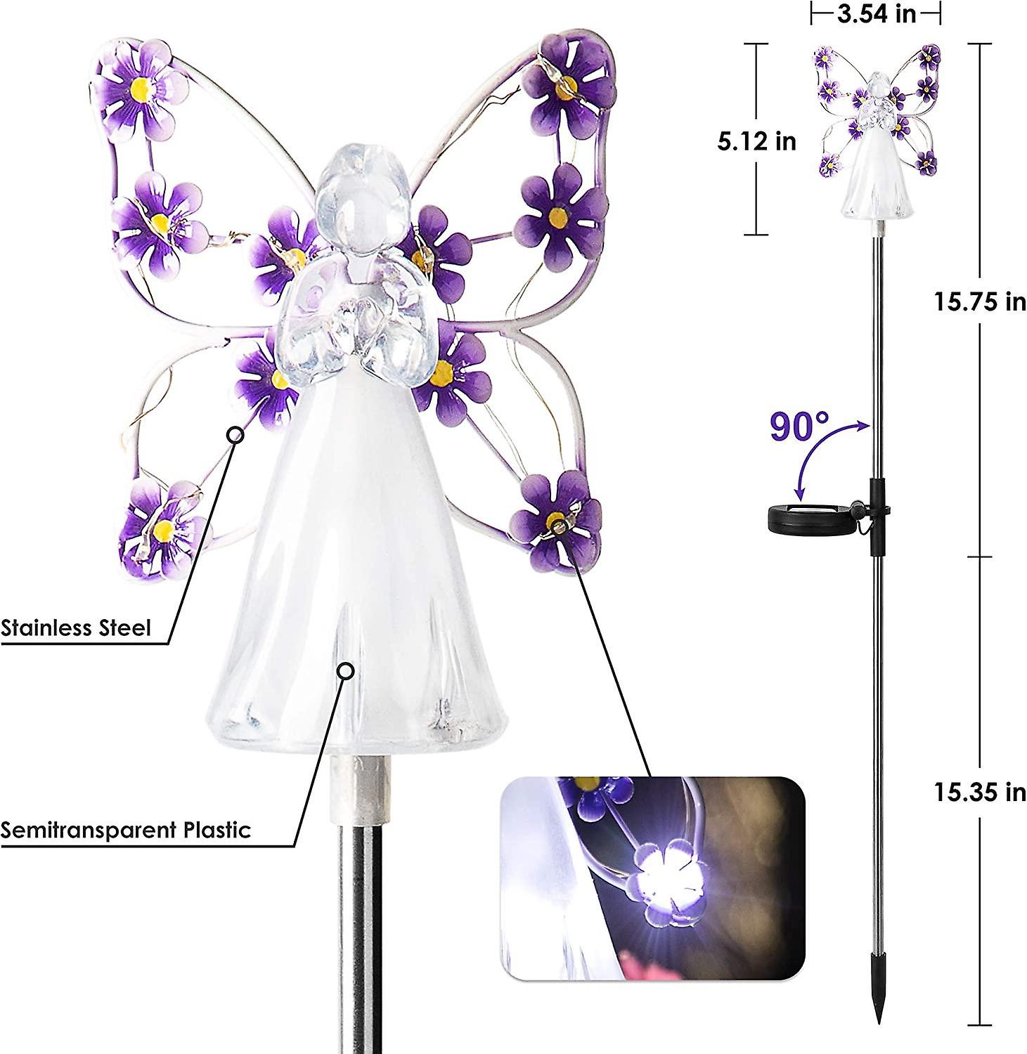 Kids Light Up Butterfly Wings Belly Dance Wings With Telescopic Sticks