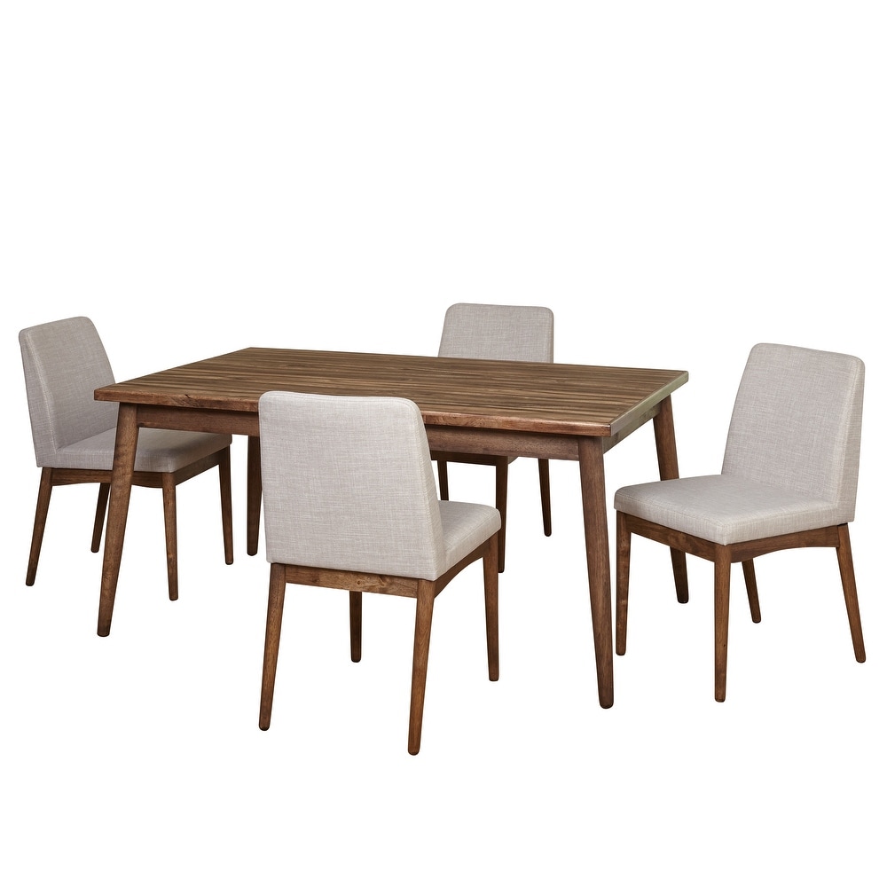 Carson Carrington Lulea Mid century 5 piece Dining Set