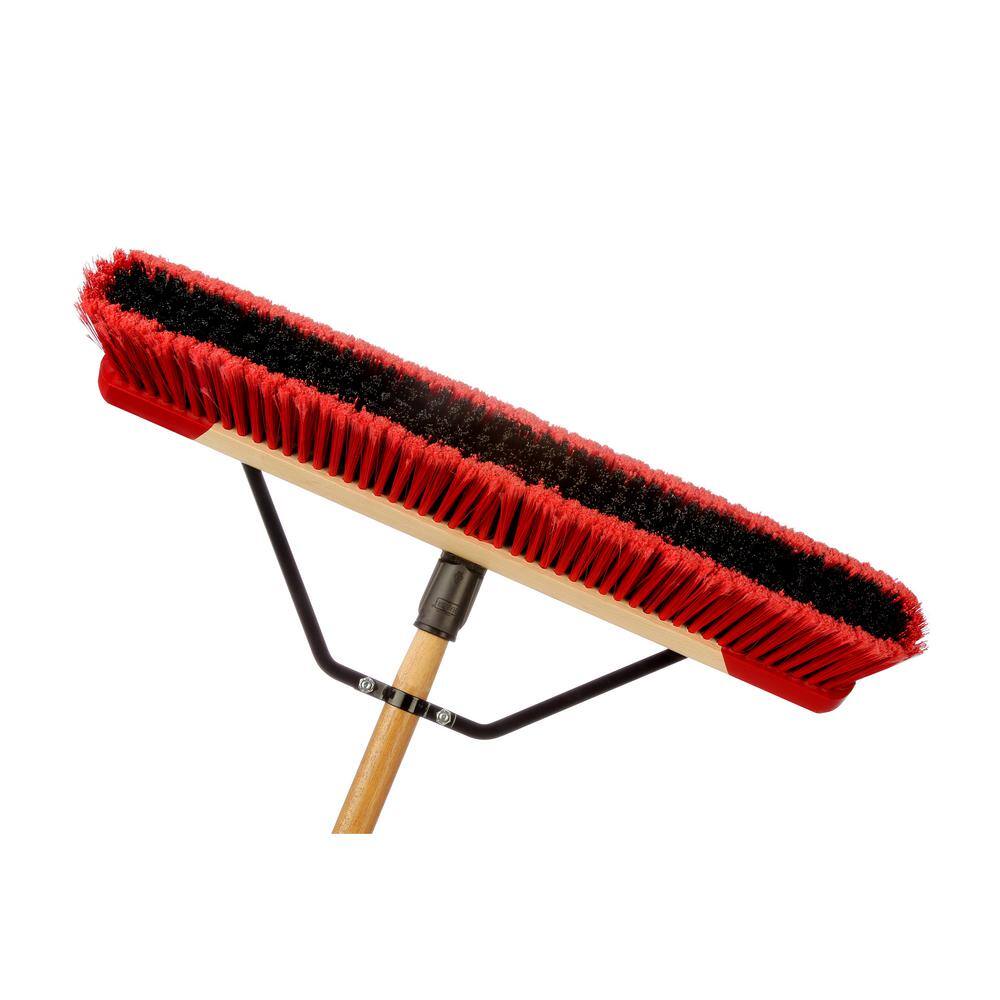 HARPER 24 in. Easy to Assemble All-Purpose Push Broom 3424P1