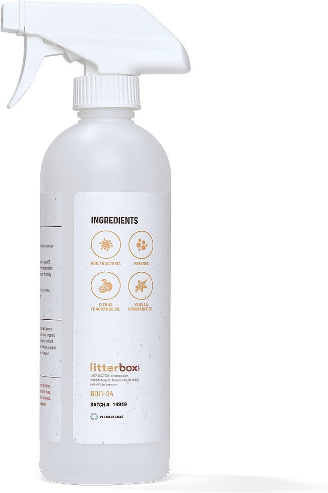 Litterbox.com Stain + Odor Citrus Vanilla Spray， 24-oz bottle