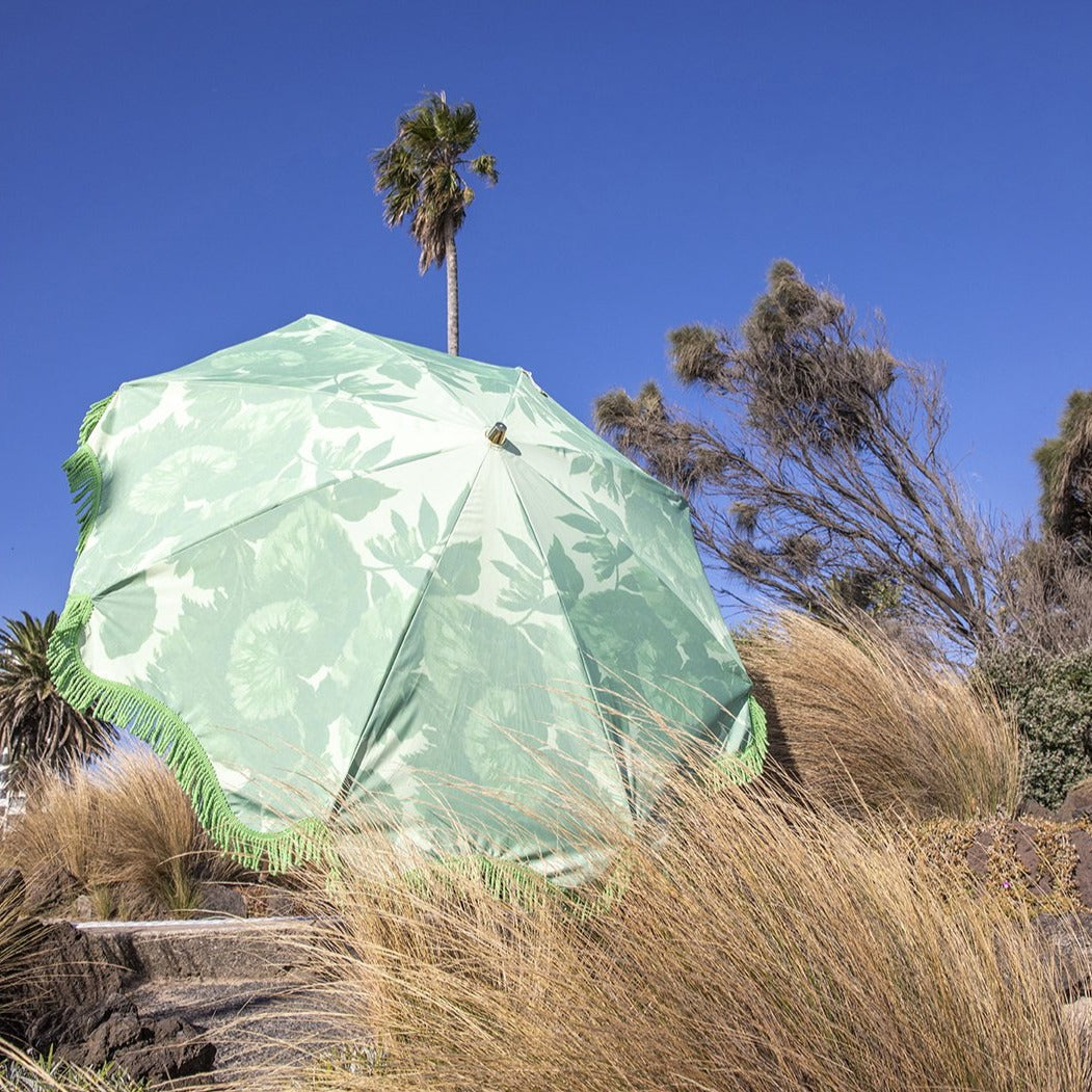 Patio & Beach umbrella floral pistachio