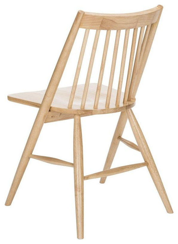 Ziglor 19 quotSpindle Dining Chair  Set of 2  Natural   Midcentury   Dining Chairs   by V.S.D Furniture  Houzz