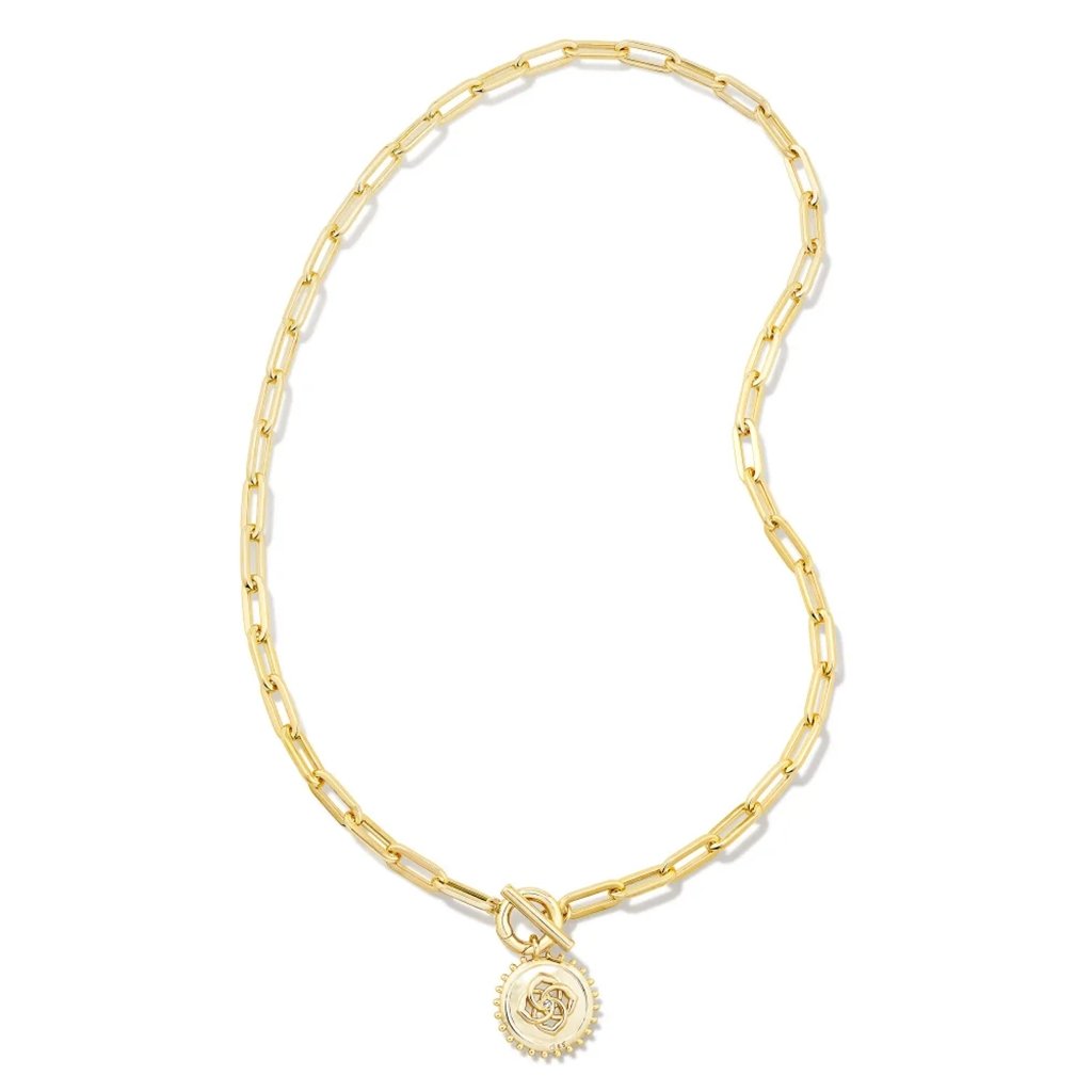 Kendra Scott  Brielle Convertible Medallion Chain Necklace in Gold