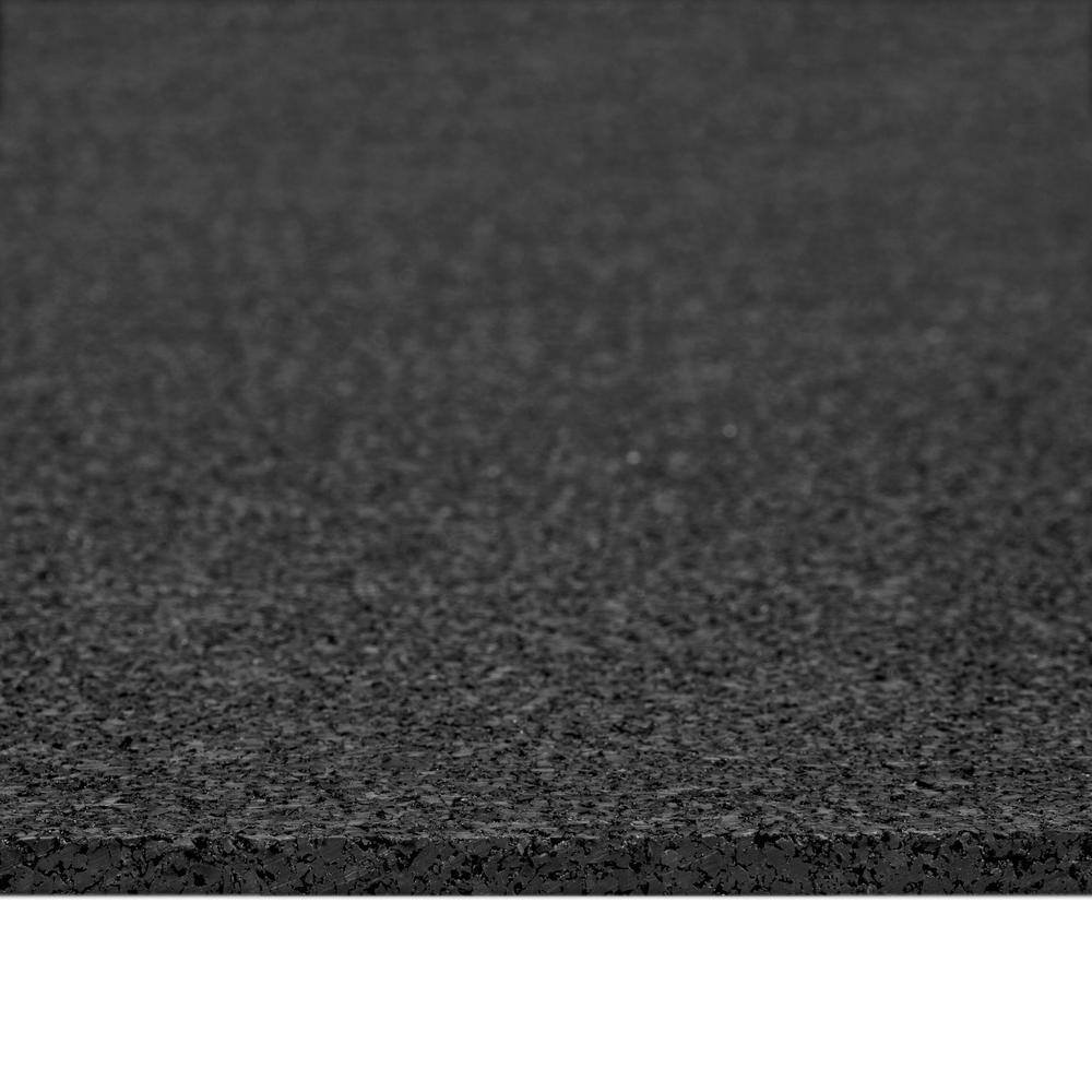 TrafficMaster Black 37 in. x 90 in. Exercise Equipment Mat 60055090037x90