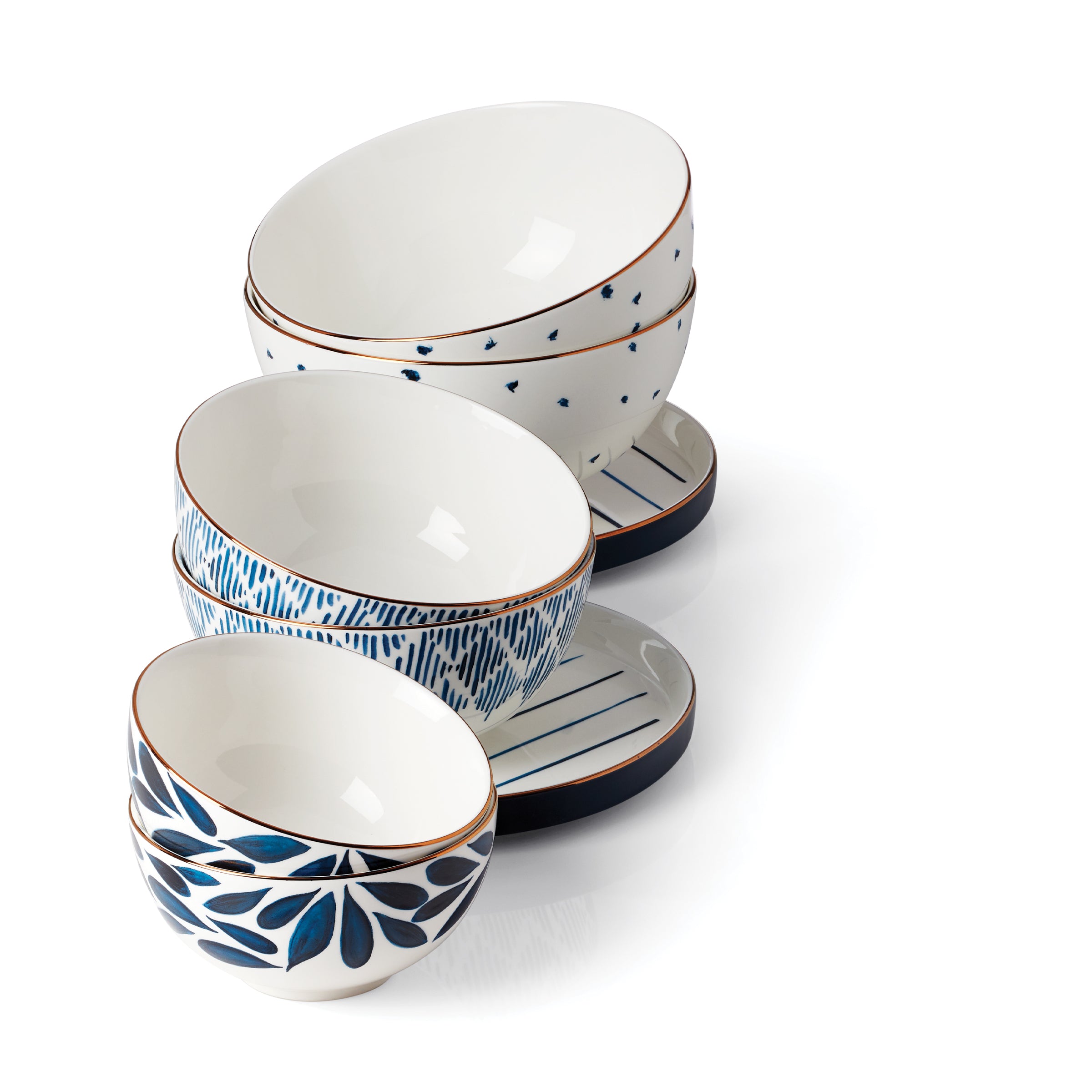 Blue Bay Luna 8-Piece Nesting Dinnerware Set