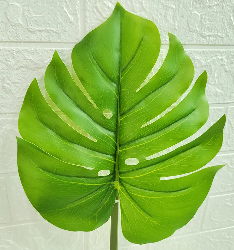 GS FZGBY 1 height 79cm green artificial monstera palm leaves for decoration tropical hawaiian theme party decoration wedding