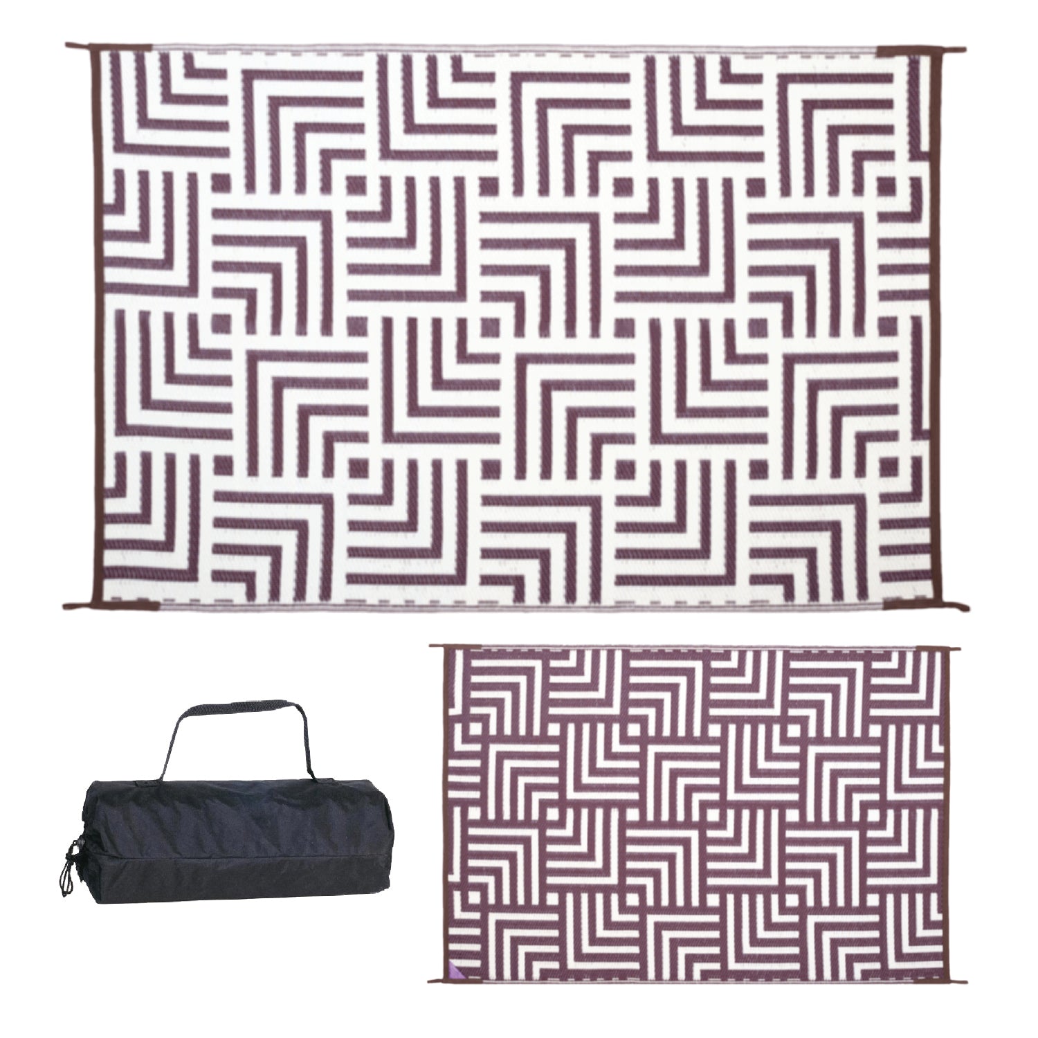 Stylish Camping Geometric Design Mat 4'x6'