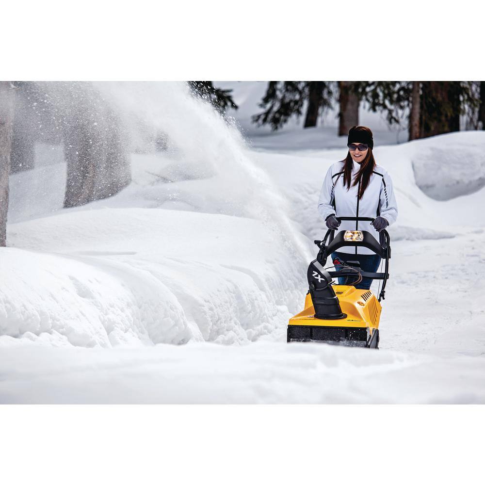 Cub Cadet 1X 21 in. 208 cc Single-Stage Electric Start Gas Snow Blower with Remote Chute Control and Headlight 1X 21