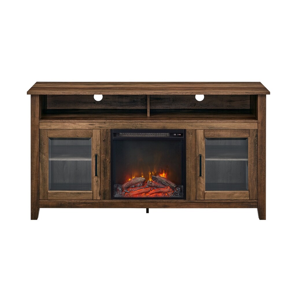 MIddlebrook 58 inch Highboy 2 Door Fireplace TV Stand